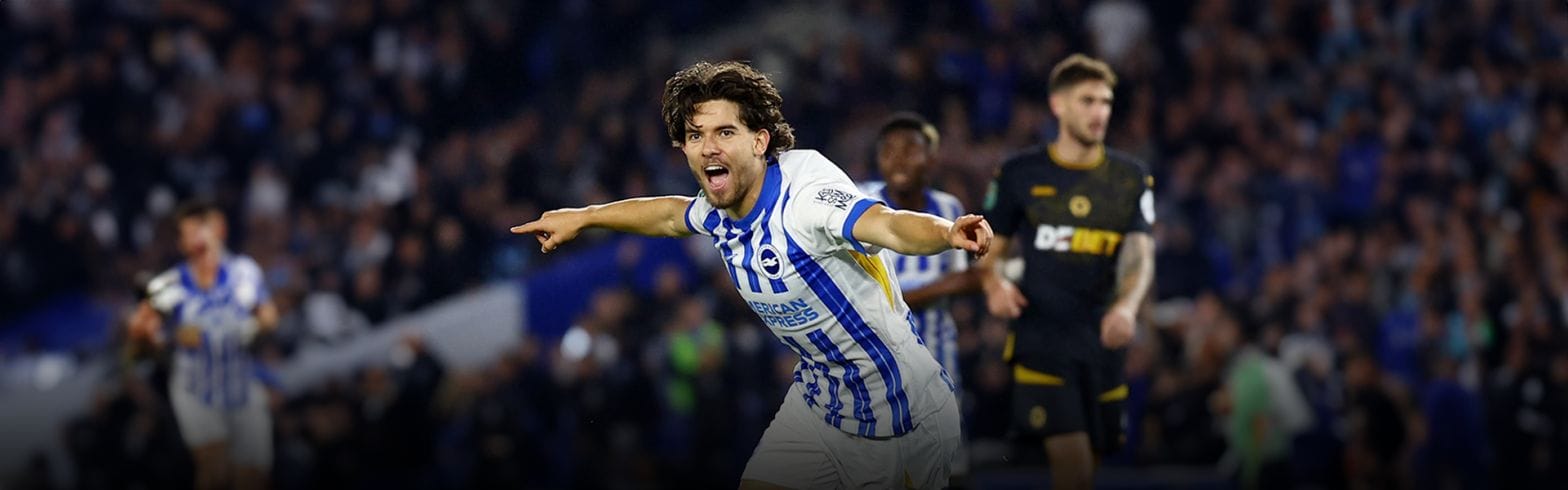 Ferdi Kadioglu's First: Brighton Takes 3 Points with a Single Goal 1 34 10