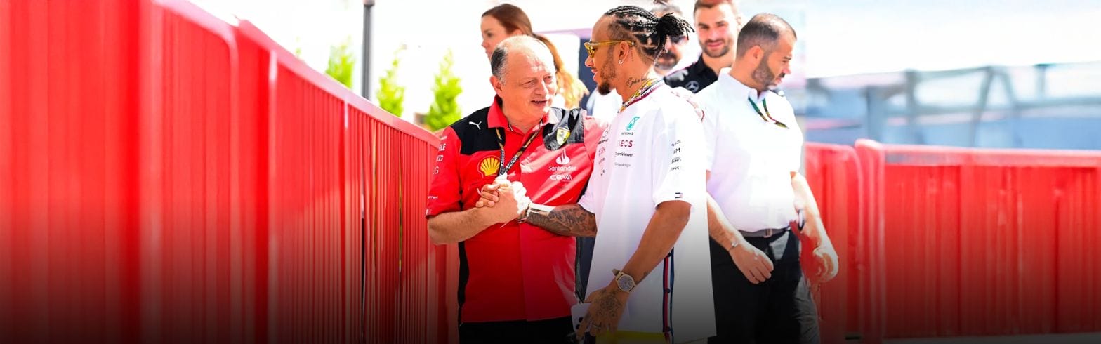 HORNER: "WATCHING THE FERRARI-HAMILTON DUO WILL BE 'CHARMING'" 1 51 2