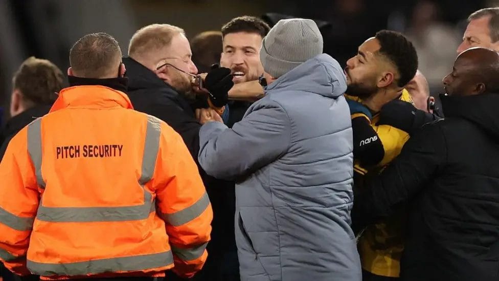 Wolves striker Cunha charged with misconduct by FA 1 Matheus Cunha (right) appeared to knock the glasses off a member of Ipswich Town's security team on Saturday