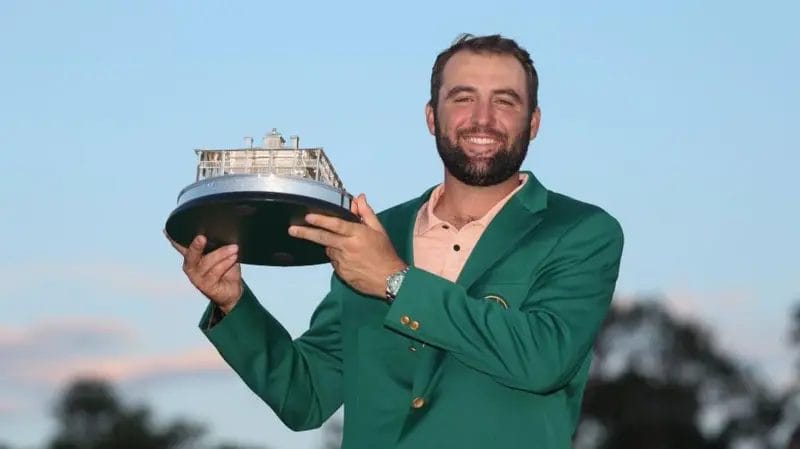 Scheffler matches Woods with third PGA Tour award - golf pga leaderboard 1 Scottie Scheffler won seven titles in 2024