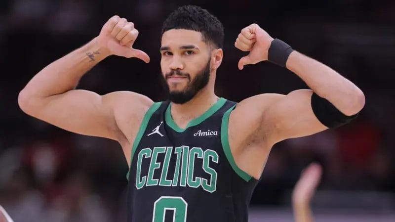 Jayson Tatum hit the third triple-double of his career
