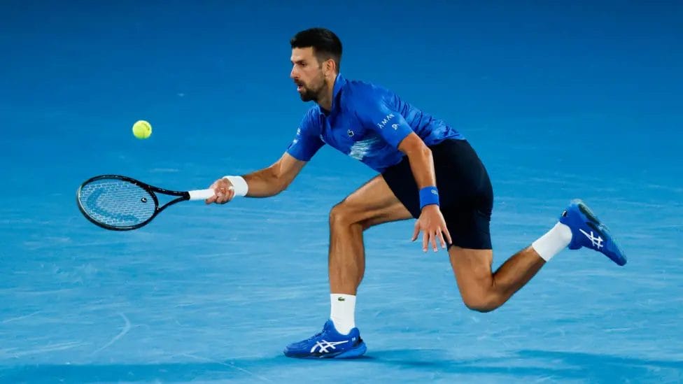Novak Djokovic has spent 11 hours on court at this year's Australian Open compared to Alcaraz's seven hours 45 minutes


