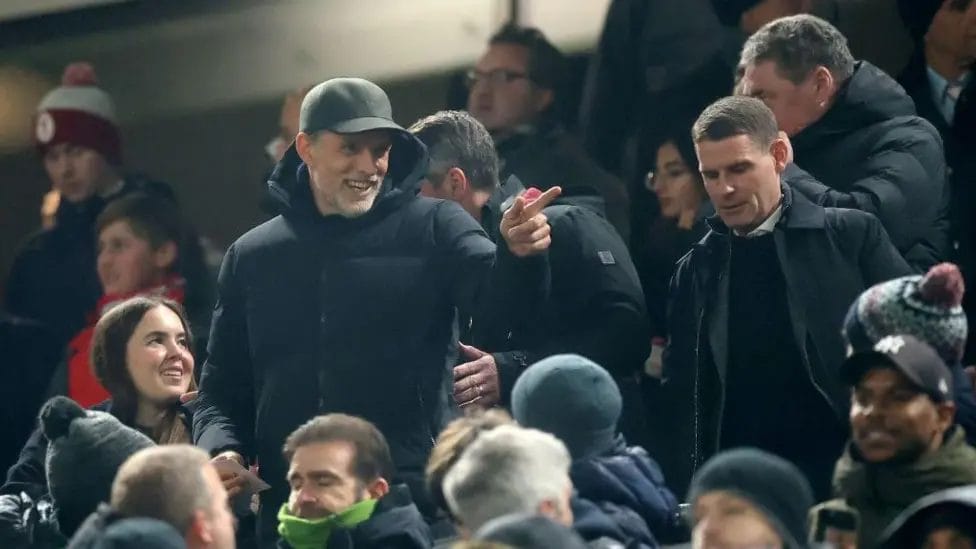 Thomas Tuchel has been a regular at Premier League games since becoming England manager on 1 January


