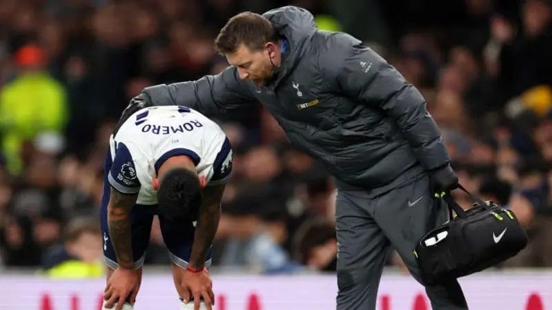Cristian Romero returned from a foot injury against Chelsea on 8 December and sustained a quadriceps injury that has sidelined him since then


