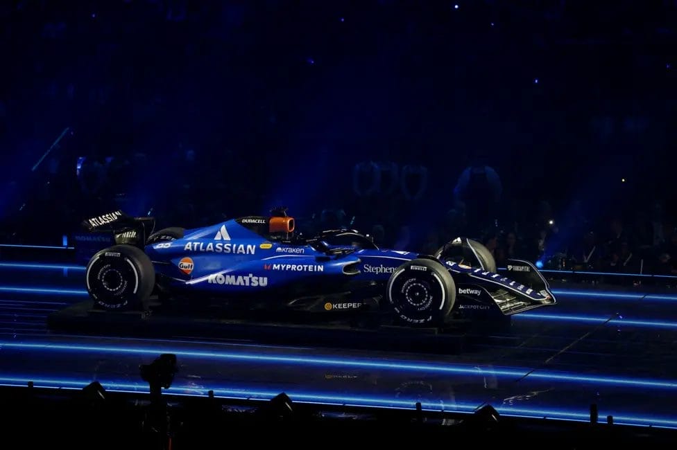The look of the Williams car that Sainz and Albon will be driving

