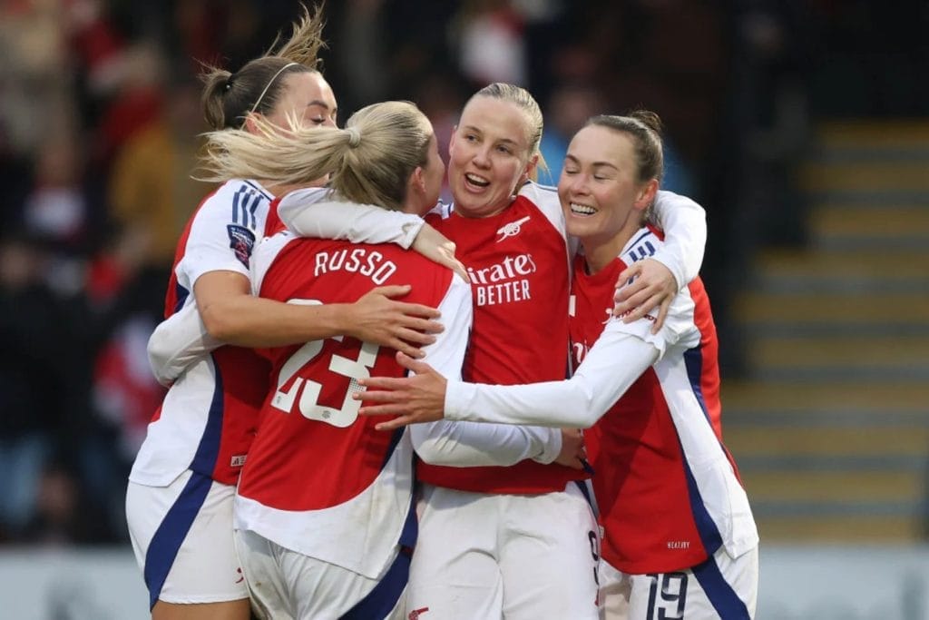 Arsenal will host London City Lionesses / Crystal Pix/MB Media/GettyImages
