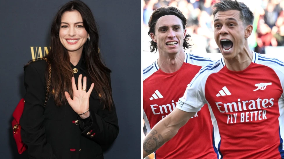 Hollywood star Anne Hathaway 'dreams a dream' of Arsenal glory 1 Anne Hathaway was sent a video message by Leandro Trossard last year inviting her to Emirates Stadium