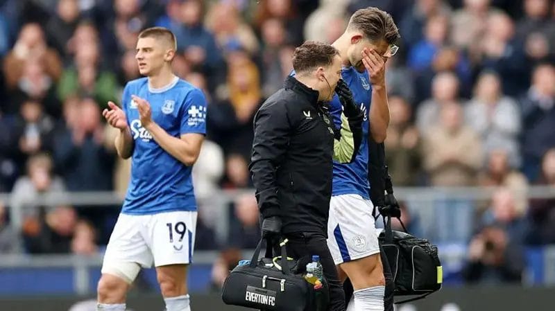 Tarkowski to undergo surgery on hamstring injury 1 James Tarkowski pulled up early in the second half against Manchester City