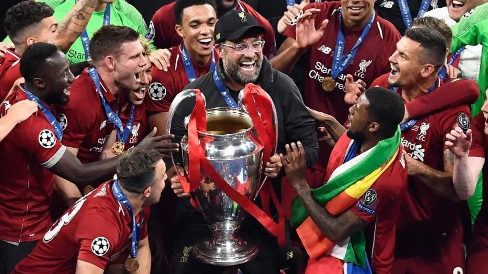 Jurgen Klopp won his first trophy at Liverpool with their 2019 Champions League final victory