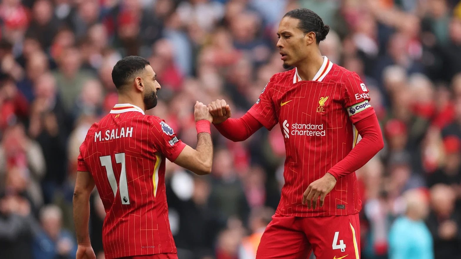 Mohamed Salah Pokes Fun at Virgil van Dijk Over Liverpool Contract Situation 1 Mohamed Salah wants Virgil van Dijk to stay / Carl Recine/GettyImages