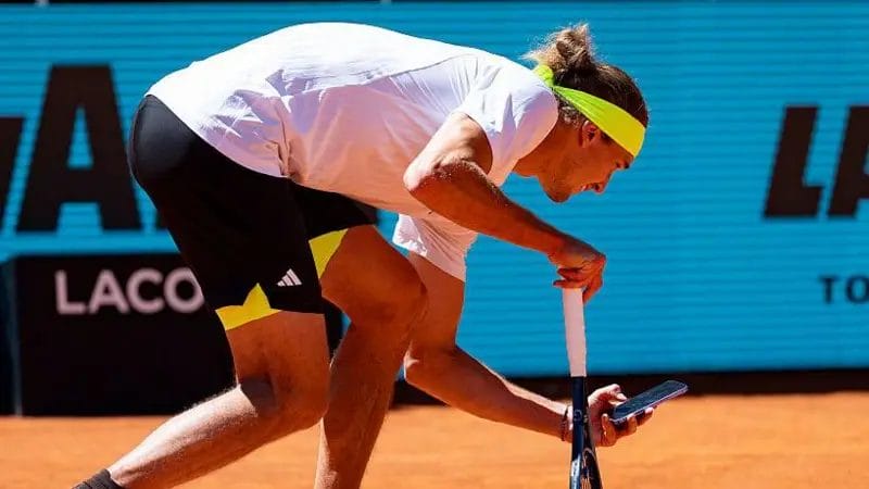 Zverev given warning after photo dispute as line-call controversy reignites in Madrid 1 Zverev was unhappy at the decision