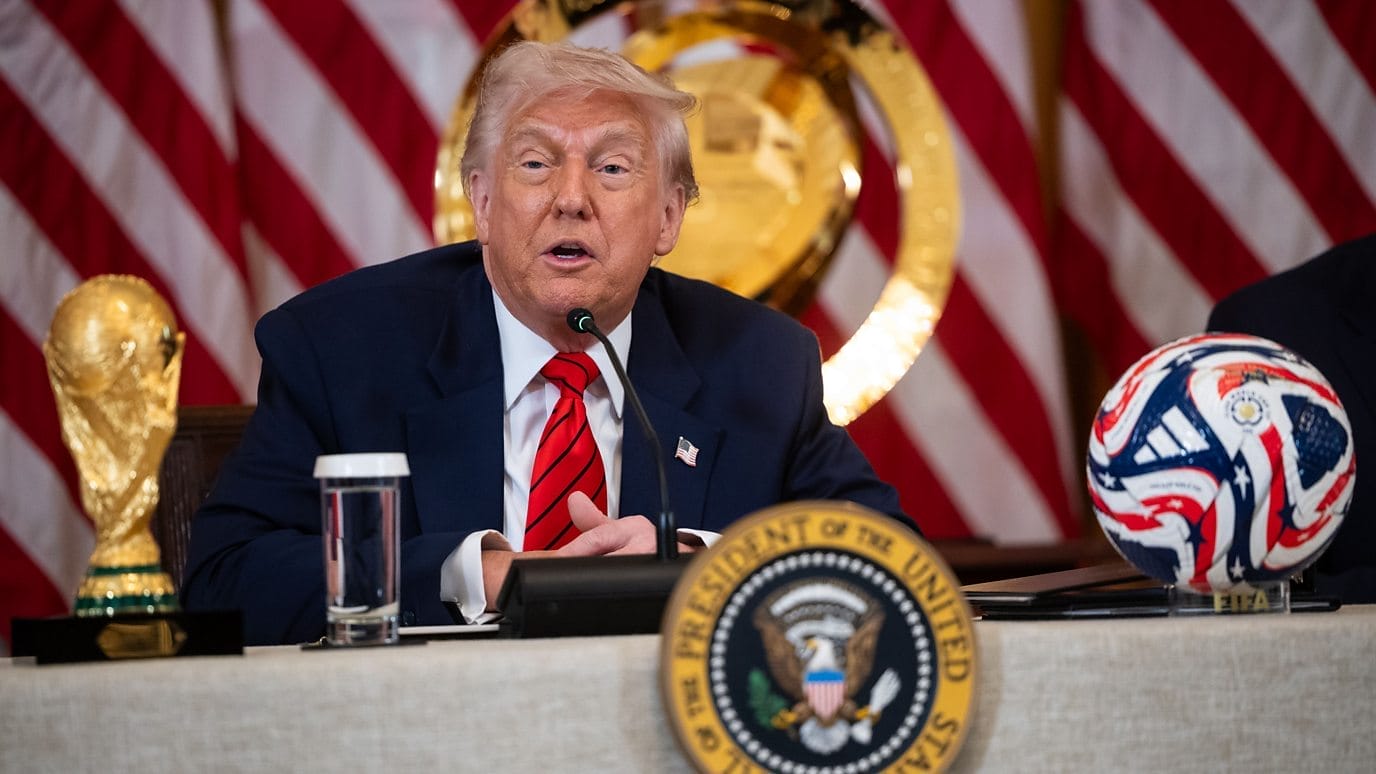 'World Cup can be incentive for Russia to end war' 1 President Trump tells reporters that the World Cup could be an incentive for Russia to end the war in Ukraine