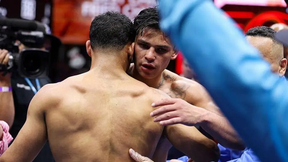 Shock Garcia loss dents prospect of Haney rematch 1 Ryan Garcia (right) lost for only the second time in 26 professional fights