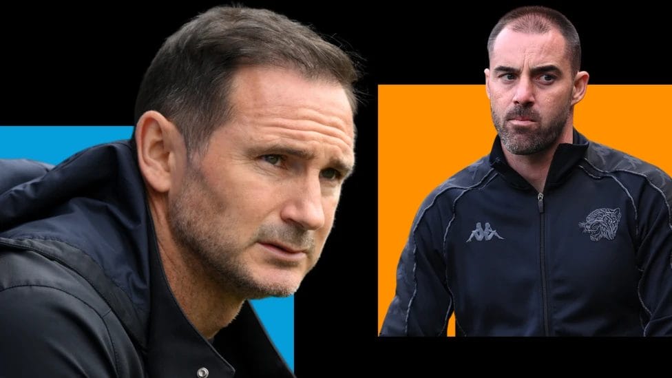 Coventry manager Frank Lampard and Hull City's Ruben Selles are two of 12 managers fighting for something on the final day of the Championship season
