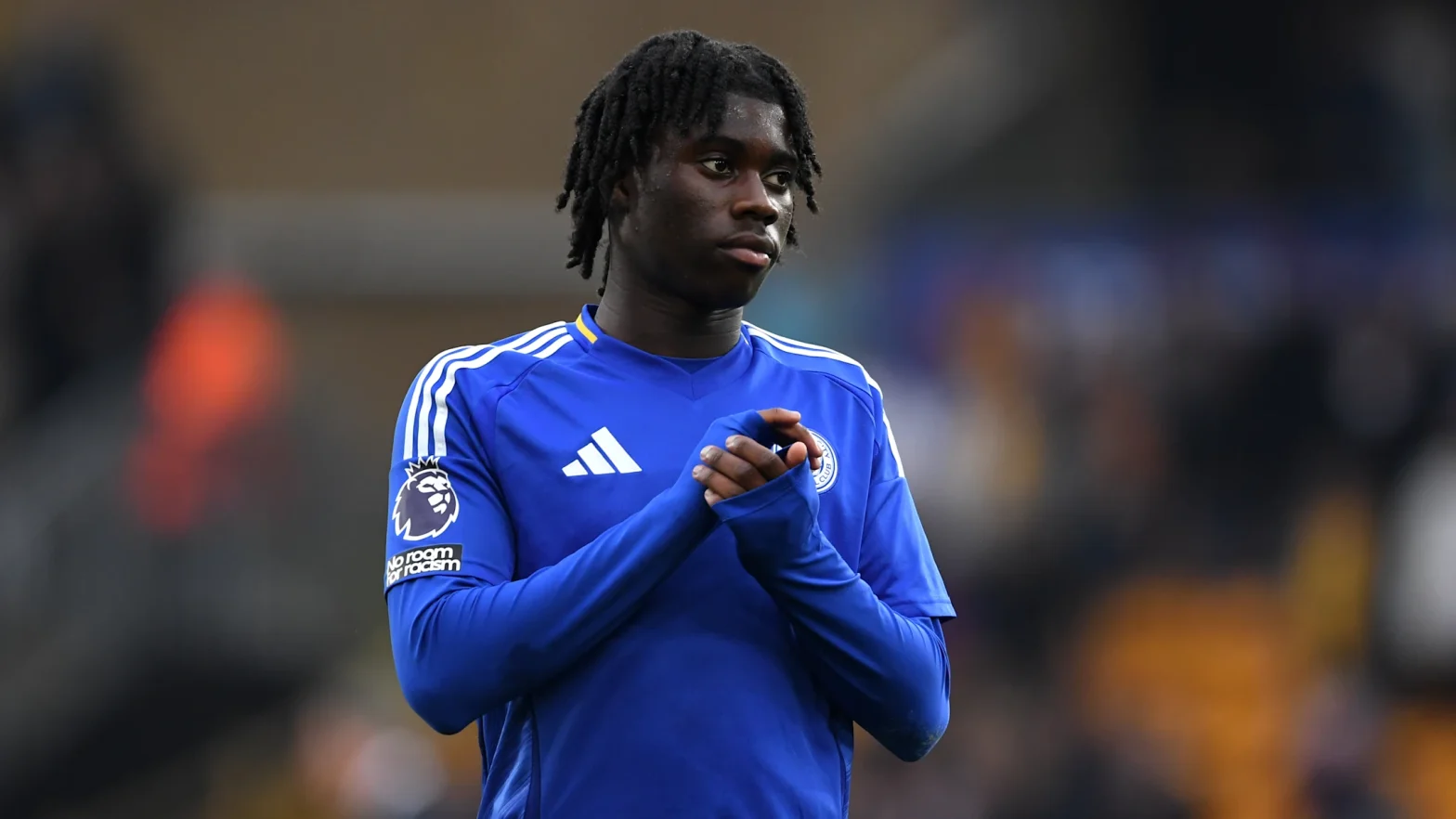 Jeremy Monga is so young he's not allowed to where a shirt with Leicester City's sponsor on it / Joe Prior/GettyImages
