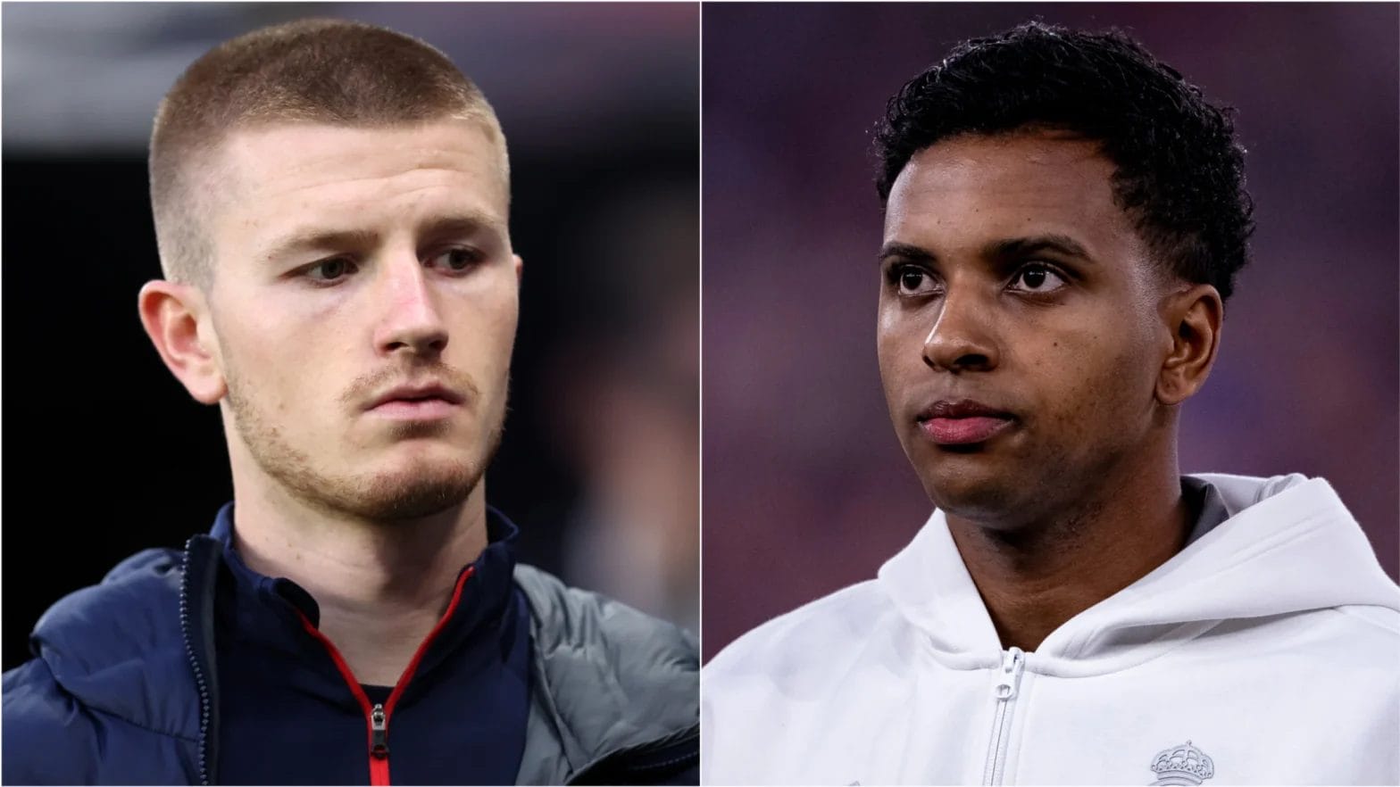 Football Transfer Rumours: Man Utd Eye £100m Midfielder; Real Madrid Plot Mega Rodrygo Swap Deal 1 Adam Wharton and Rodrygo headline today's gossip / George Wood | Richard Callis/Sports Press Photo / Getty Images