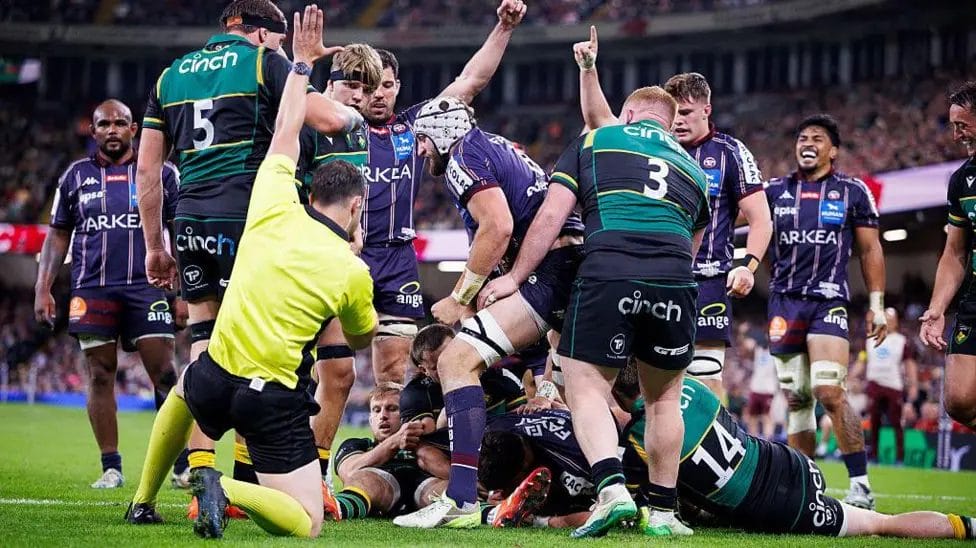 Northampton were overwhelmed by Bordeaux-Begles' forward power