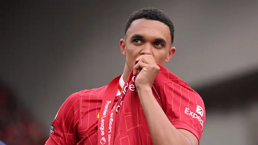 Trent Alexander-Arnold broke down crying after he made his final appearance for Liverpool ahead of his summer departure.