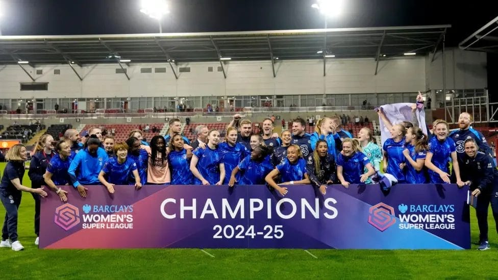 Chelsea's WSL triumph was secured with two games to spare

