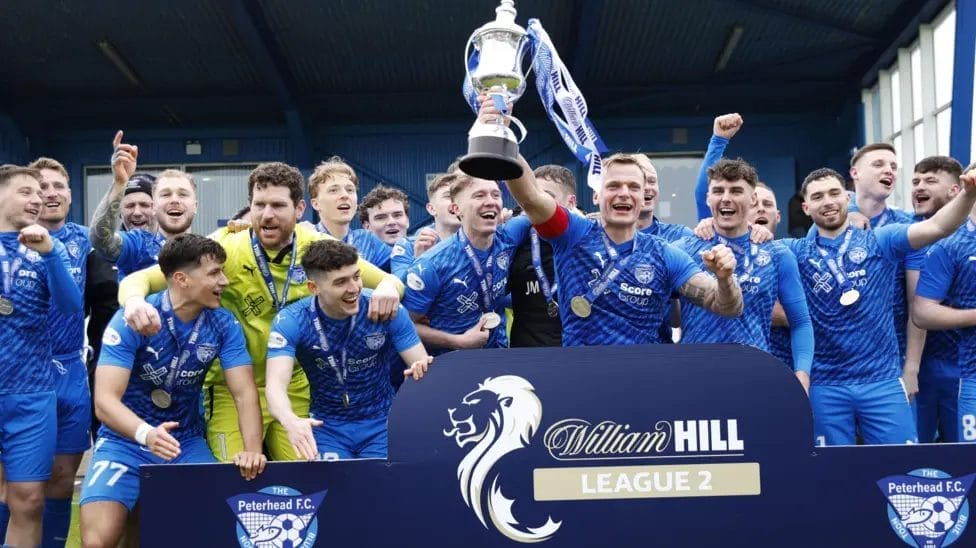 Peterhead clinched promotion with a game to spare

