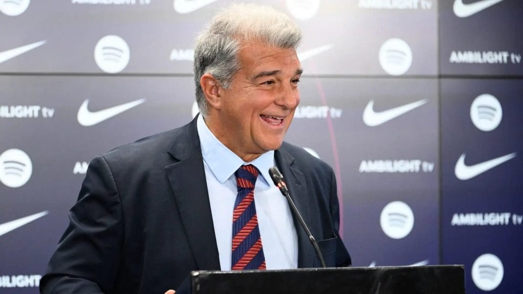 Joan Laporta opens door for blockbuster Erling Haaland transfer as Barcelona president makes 'nothing is impossible' claim about Man City striker 2 Joan Laporta Barcelona 2025