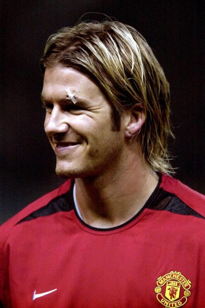 Beckham was left with a cut eyebrow after he was hit by a boot kicked by Manchester United boss Sir Alex Ferguson in the dressing room after a 2-0 FA Cup defeat by Arsenal in 2003.


