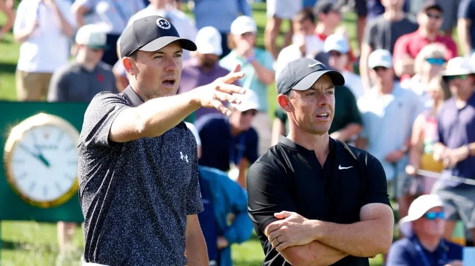 McIlroy has 'nothing but positive vibes' before major return 2 Spieth (left) is hoping to complete the Slam next week