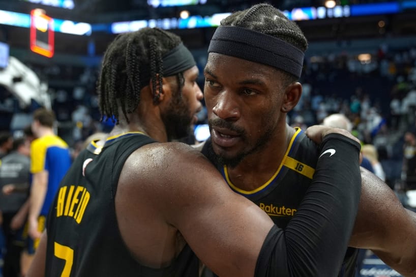 Jimmy Butler led the Warriors to a Game 1 win in Minnesota and voiced full confidence in the team's ability to compete without injured Steph Curry: "We can hold down the fort. I know we can."