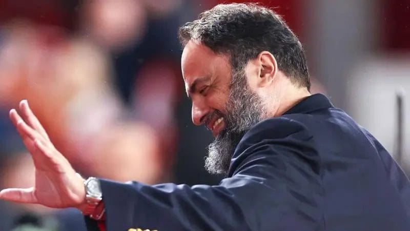 'A winner, imposing, controversial' - who is Forest owner Marinakis? 2 Marinakis at the City Ground in 2024, with Forest taking on Manchester United in the FA Cup