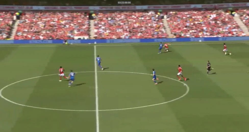 Did 'late flag' offside law expose Awoniyi to serious injury? 2 Elanga was in an offside position in the passage of play that led to Awoniyi's injury