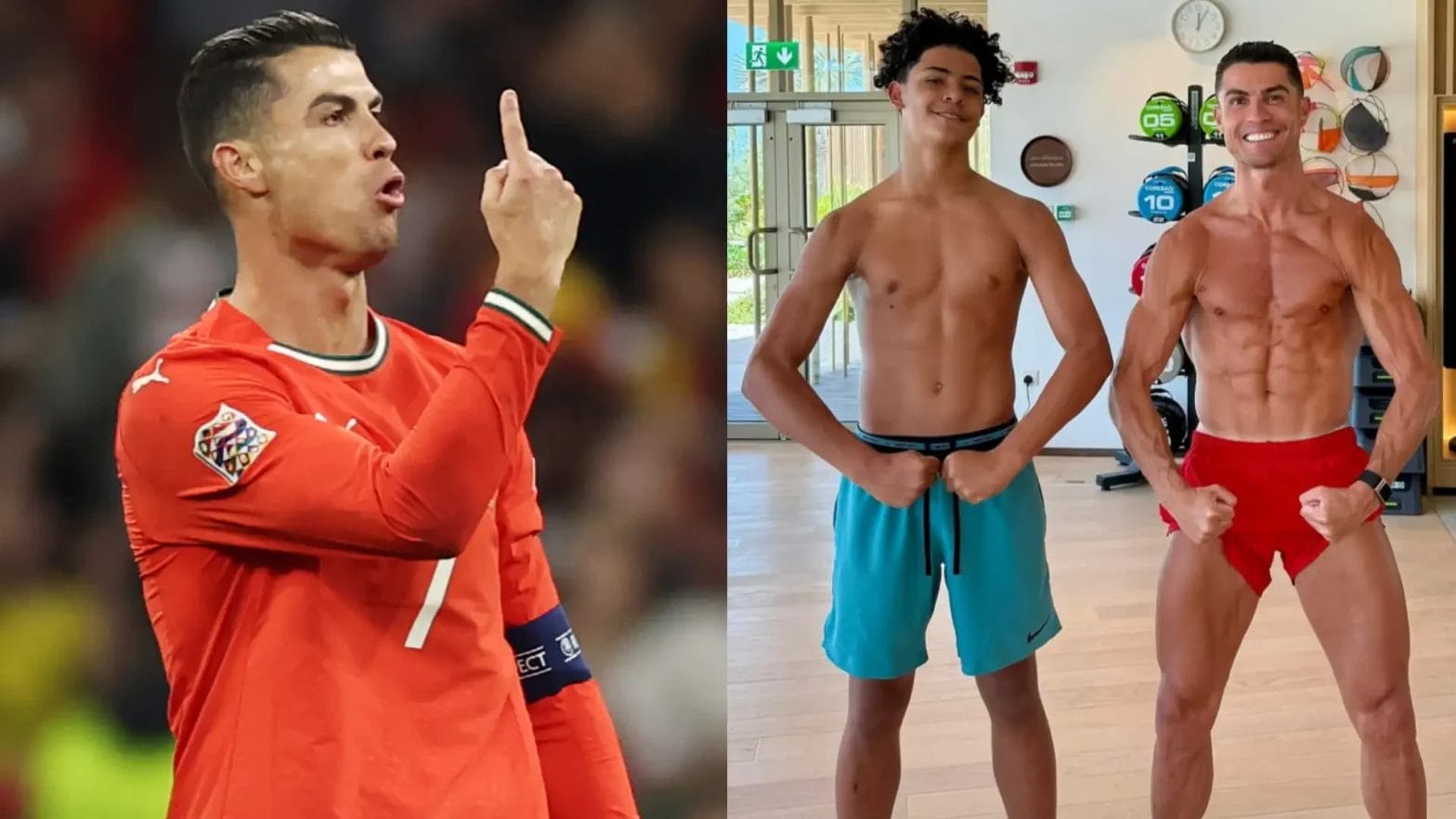 Like Father, Like Son - Cristiano Ronaldo Gets New Training Partner 1 Cristiano Ronaldo has a new training partner, with CR7 making a "like father, like son" claim after being joined in the gym by Junior.