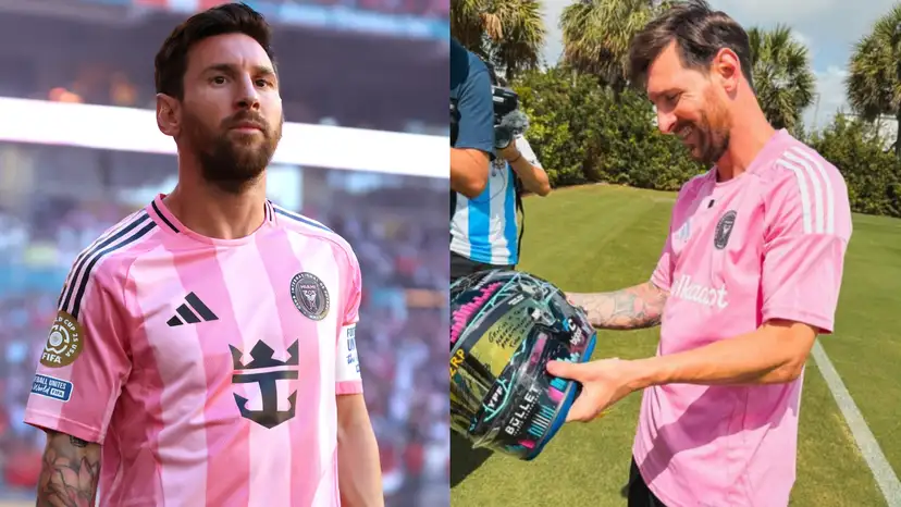 Lionel Messi received a special good luck gift from F1 driver and fellow Argentine Franco Colapinto ahead of Inter Miami’s FIFA Club World Cup opener.