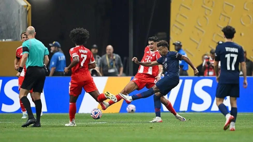 Desire Doue's second-half strike was his 16th goal of the season in all competitions