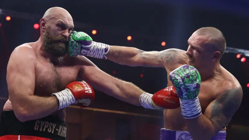 Tyson Fury was beaten twice on points by Oleksandr Usyk in Saudi Arabia